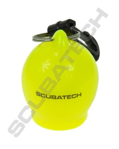 Zaczep Scubatech do octopusa gruszka żółta