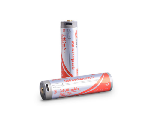 Akumulator 18650 USB - 3400mAh Orcatorch