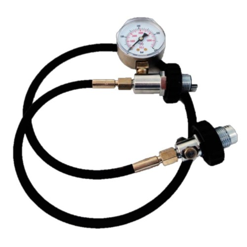 OMS Przetoczka wraz z manometrem DIN, 300 bar / 4300 PSI