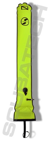 Boja deco 25 150 cm, zawór nadm. i kaczy dziób, żółta