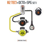 Automat oddechowy Tecline R2 TEC1 z octopusem, manometrem  torba gratis