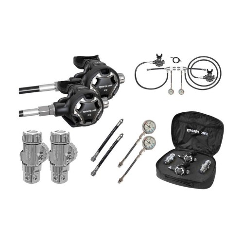 zestaw sidemount automaty oddechowe Mares 28XR pierwszy stopień HR drugi stopień 407578.jpg